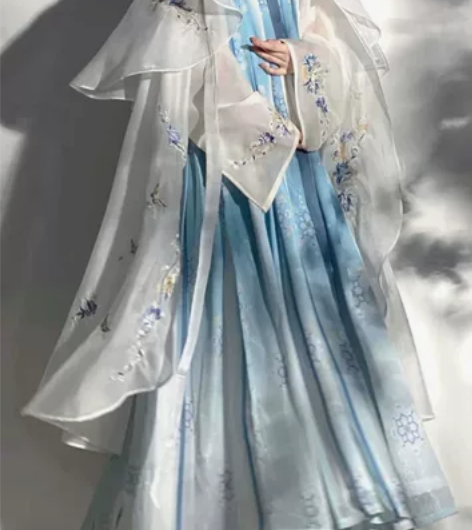 玉术家梦华 穿过一次拍照 上衣+裙子+斗篷...