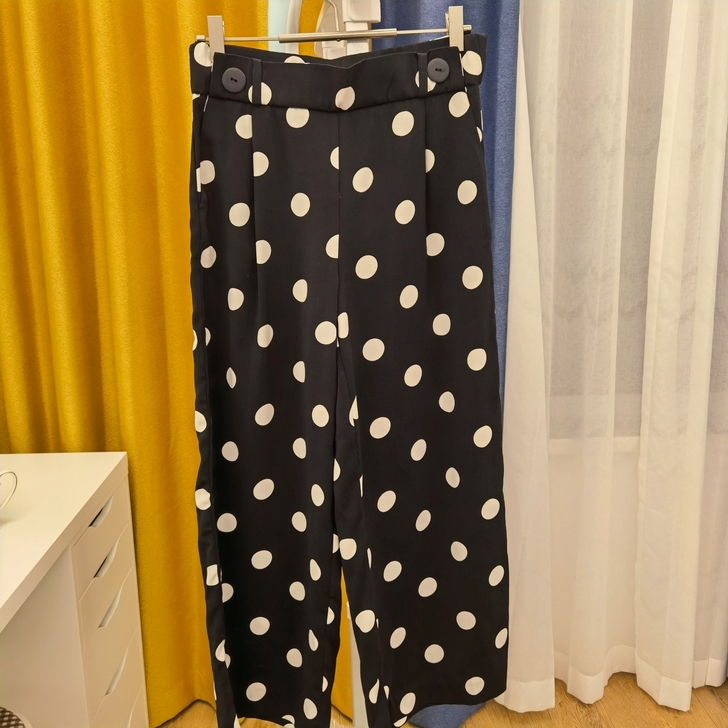 Zara 女式休闲波点裤夏季