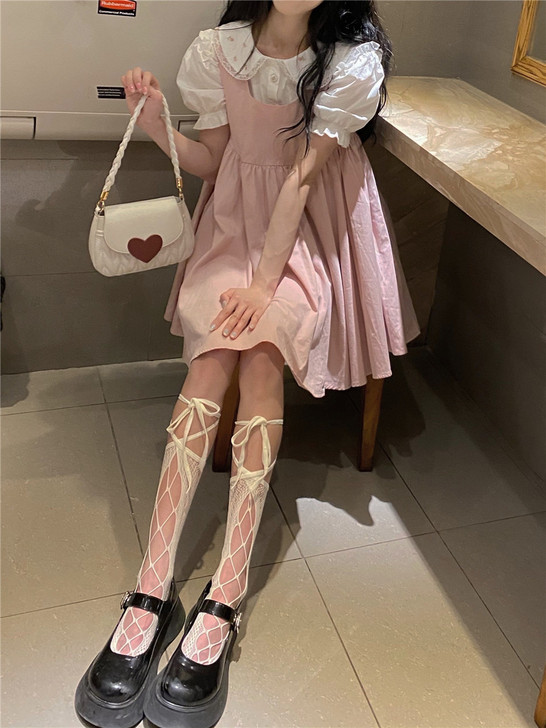 THETURE【乖乖女】背带连衣裙2021...