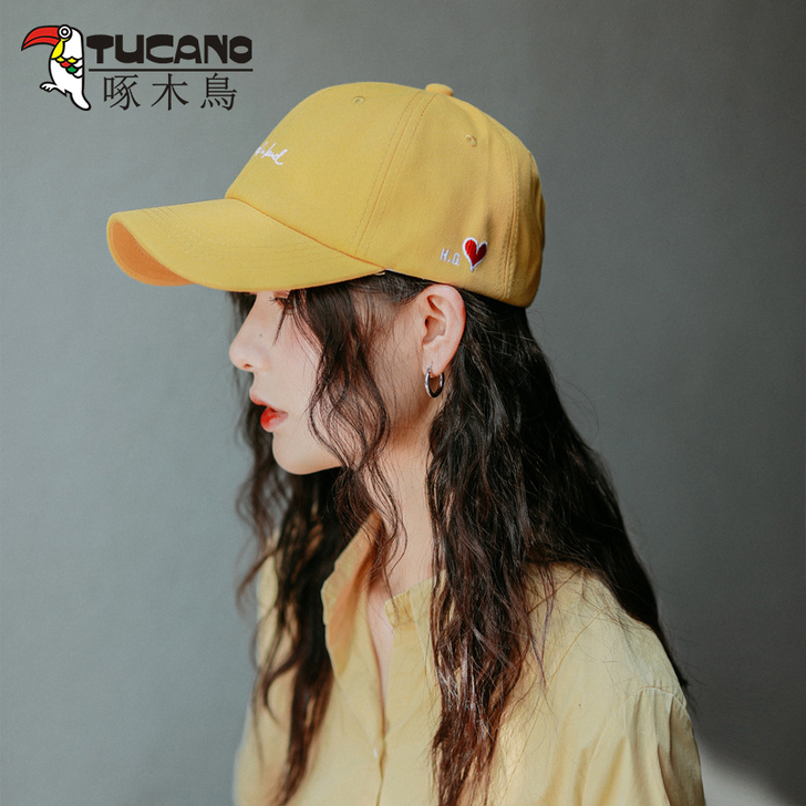 啄木鸟帽子女春夏棒球帽防晒帽韩版百搭男潮休...