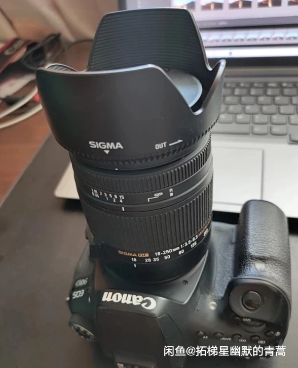 转让佳能90d送18-250镜头。95新,...