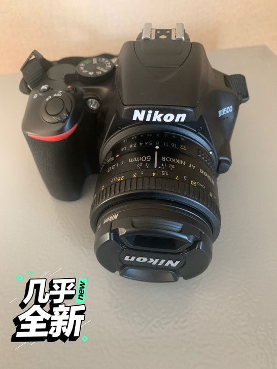 本人因工作原因，出尼康D3500套机，99...