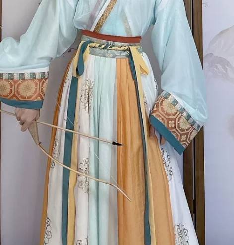 羽月司衣局游乐原创晋襦男女同款汉服撞