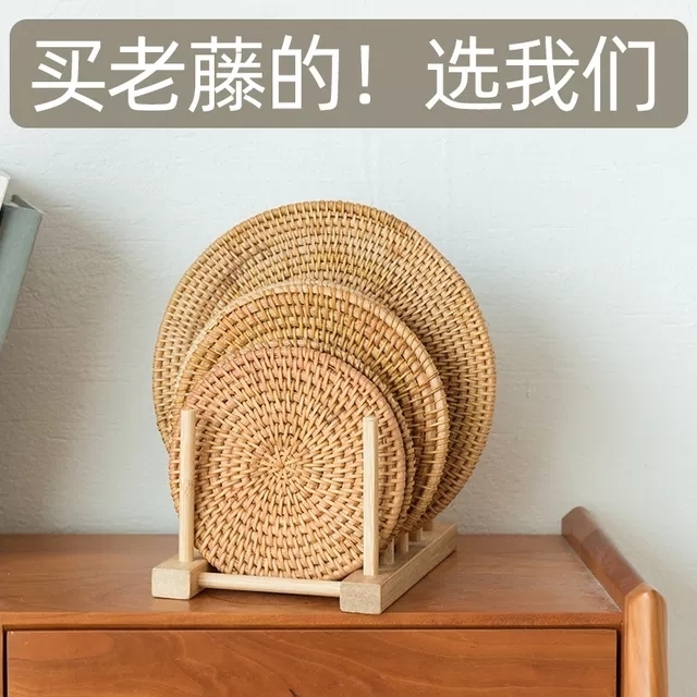 手工制作结实耐用美观茶杯垫隔热垫