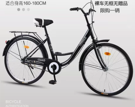自行车女式轻便成年成人普通代步通勤上班复古...