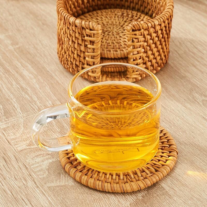 茶杯垫秋藤隔热杯垫功夫茶配件茶壶茶垫茶道茶...