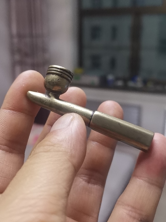 清代白铜烟头,正常使用,