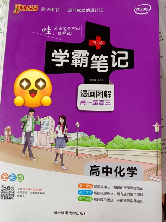2020版化学物理学霸笔记，人教版，九成新...