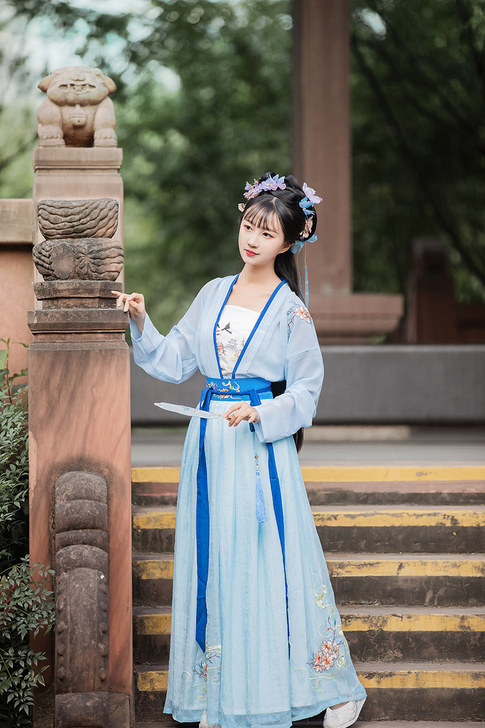 花神记-九宫仙原创汉服女齐腰襦裙女汉服飘逸...