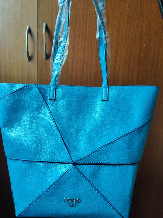 cobo blu 蓝色单肩包全新