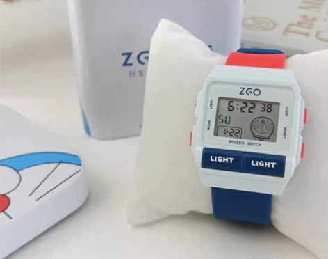 正港ZGOx哆啦A梦联名电子表男女孩初中高...