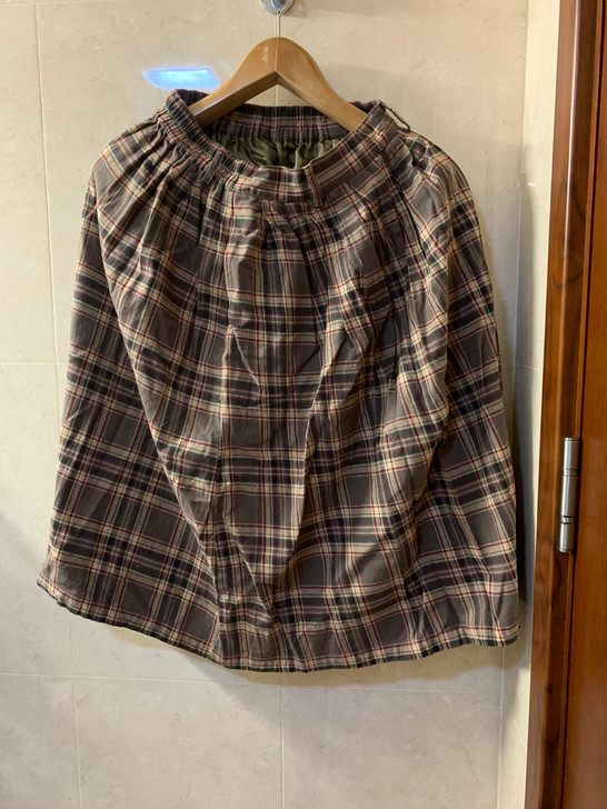 学院风格纹半裙 日杂秋冬裙子