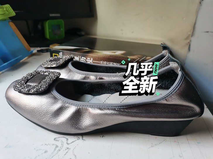 eee坡跟浅口单鞋女2020春季