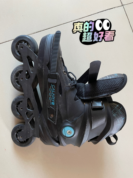 男士轮滑鞋，99新，只穿过2次，每次使用没...