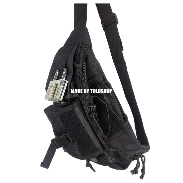 TOLOSHOP/自主暗黑系 机能多口袋...