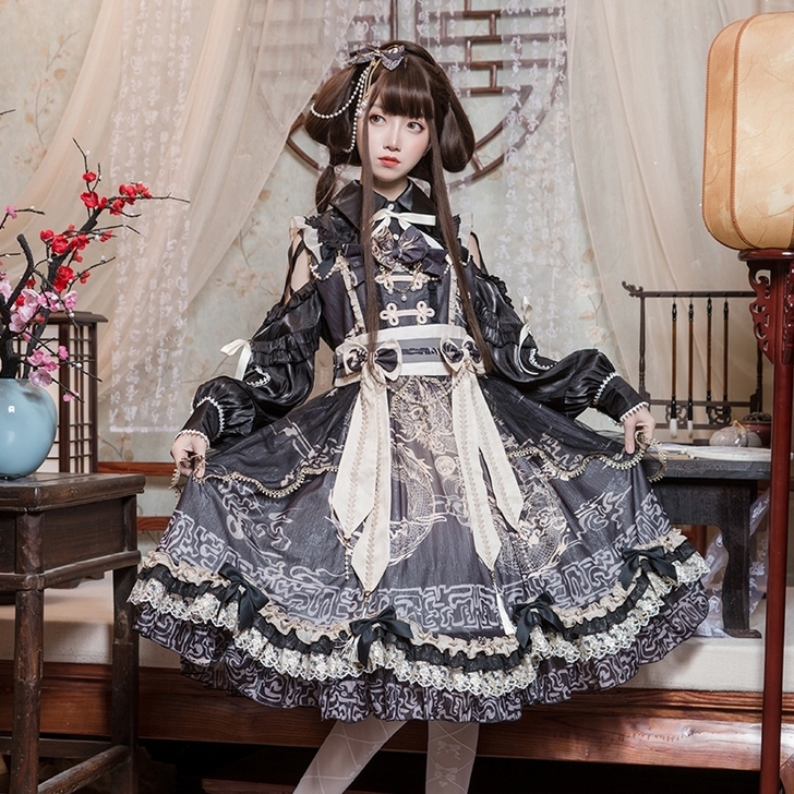 豹了个猫原创~lolita悦龙诗韵古风js...