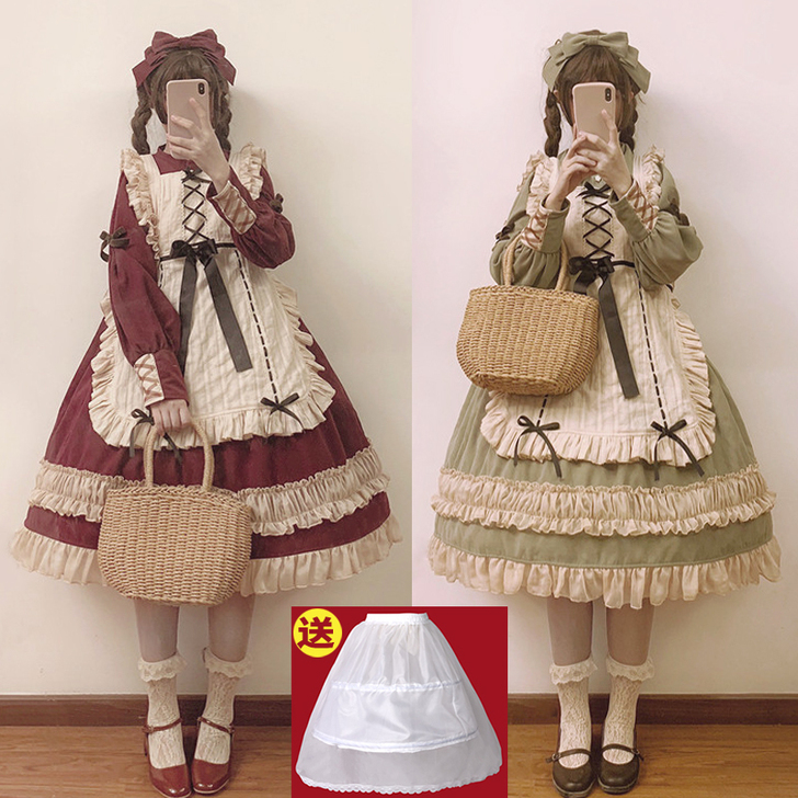 lolita原创正版op长袖连衣裙正品秋冬...