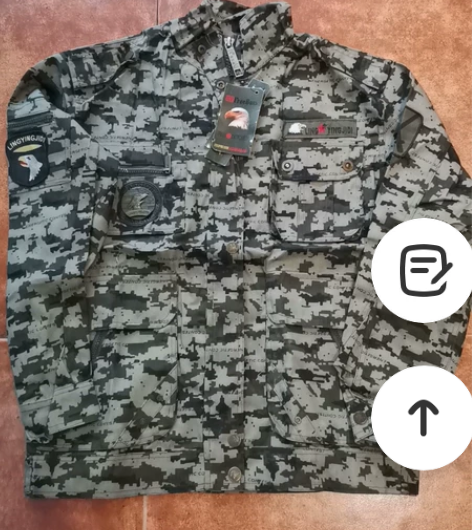 库存，全新，鹰王基地劳保迷彩服上衣，175...