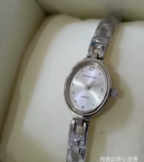 罗西尼正品女表,进口石英机芯,精钢表链,有...