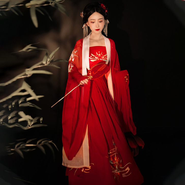 【告白价】红妆迎月 墨子研 汉服女齐腰襦裙...