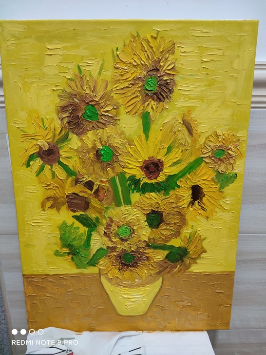 梵高向日葵,尺寸50x70,这是梵高一副非...