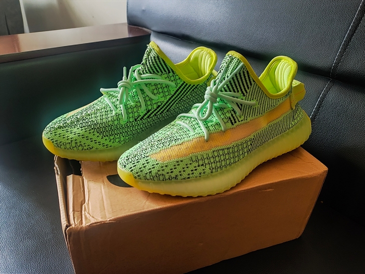 350ye，zi黑绿色 休闲鞋 运动鞋 跑...