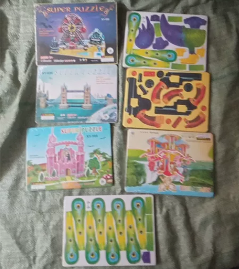 全新儿童拼图7/个通走，包邮，不议价！ 感...