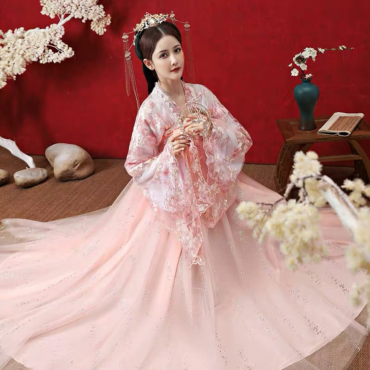 夕洛茜古装汉服女中国风夏季仙气超仙襦裙仙女...