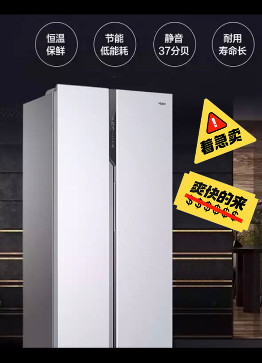Haier/海尔冰箱对开门双开门 528升...