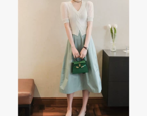 早秋装新款气质女装轻奢高级感两件套装裙子法...
