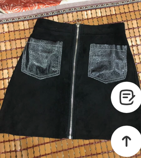 秋冬短裙新款潮韩版高腰A字裙包臀百搭麂皮绒...