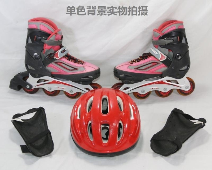 出售38-41#LED闪光轮滑鞋(带护具赠...