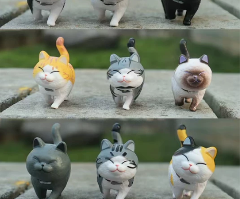 急清仓，可爱网红小猫咪摆件公仔创意桌面装饰...