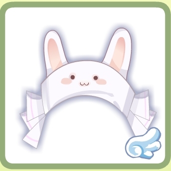奥比岛星月兔兔帽 星月兔帽子