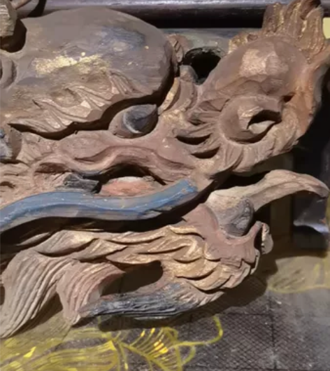 木雕龙头 品相尺寸如图 感兴趣的话点“我想...