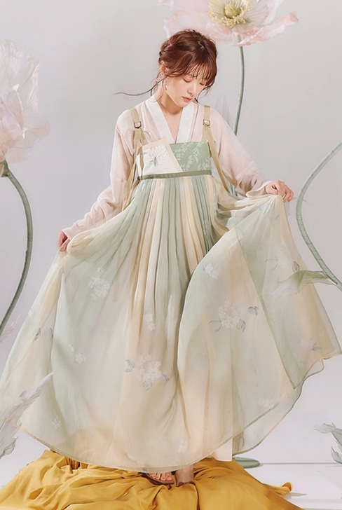 琼花房徐娇织羽集夏新款改良汉服汉元素女吊带...