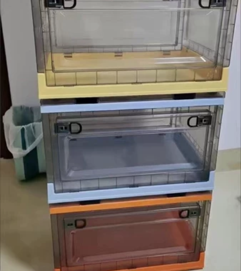 低价处理折叠书籍收纳箱家用塑料收纳盒学生整...