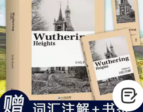 正版【392页】呼啸山庄 纯英文版 赠词汇...