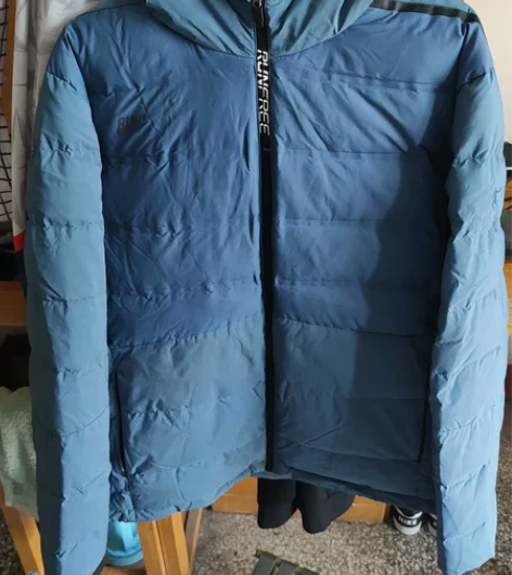 乔丹男士纯蓝色连帽羽绒服 3Xl/190码...