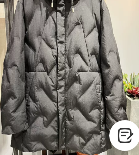 自己家店里的中长款男士羽绒服,全新,商场店...