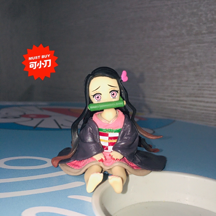 鬼灭之刃 掌上灶门祢豆子手办 女动漫周边模...