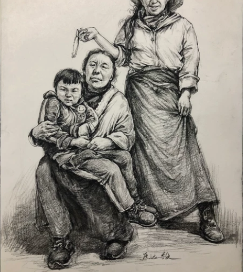 速写临摹学习资料,个人人物速写作品,平时给...