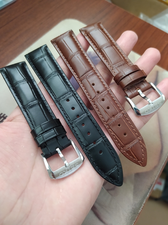 精工表带真皮 精工5号原装手表皮带配件