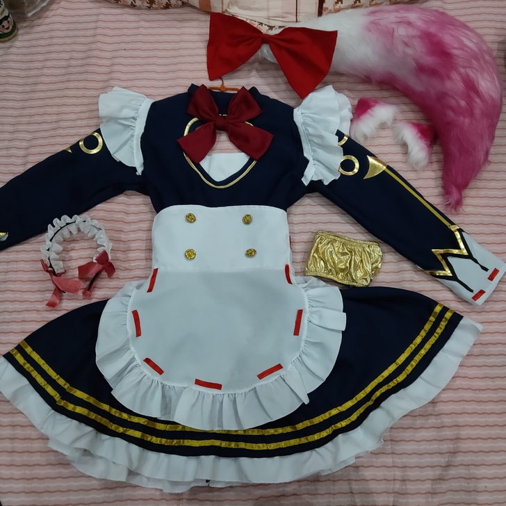 妲己女仆咖啡厅cos服全套