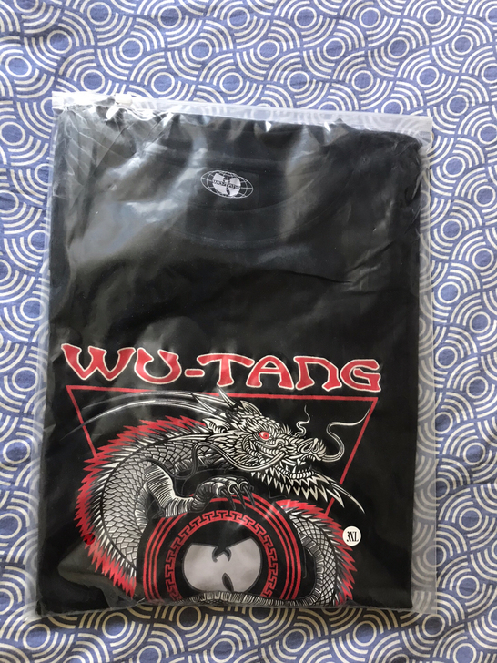 全新Wutang Clan宽松复古嘻哈纯棉...