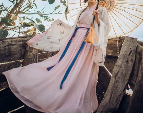 华姿仪赏 飞絮 原创设计汉服夏装女魏晋风交...