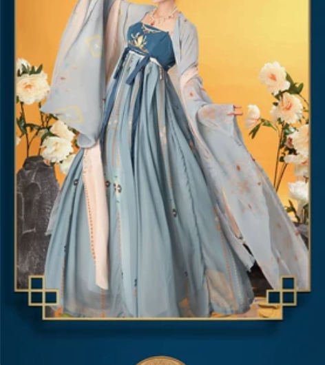 汉旭古装汉服【至尊红颜】唐制刺绣诃子裙汉服...
