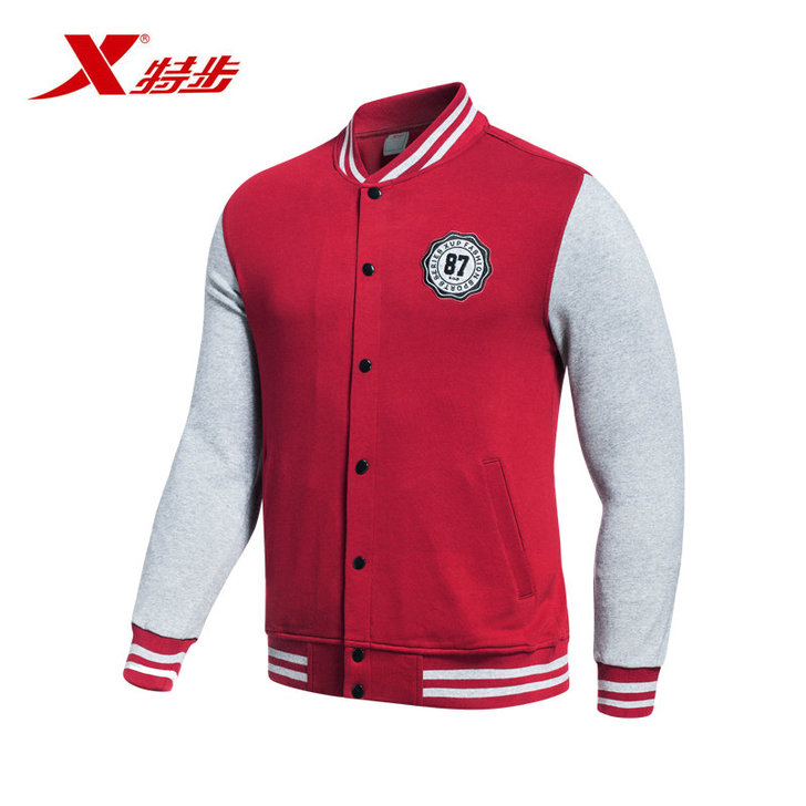 【品牌outlets】特步男子针织运动上衣...