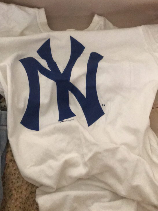 mlb  白色t蓝标   m码