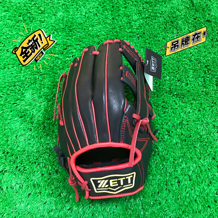日本zett棒球手套全牛皮12寸青年用